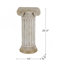 Meuble piédestal en magnésium blanc antique 1pc