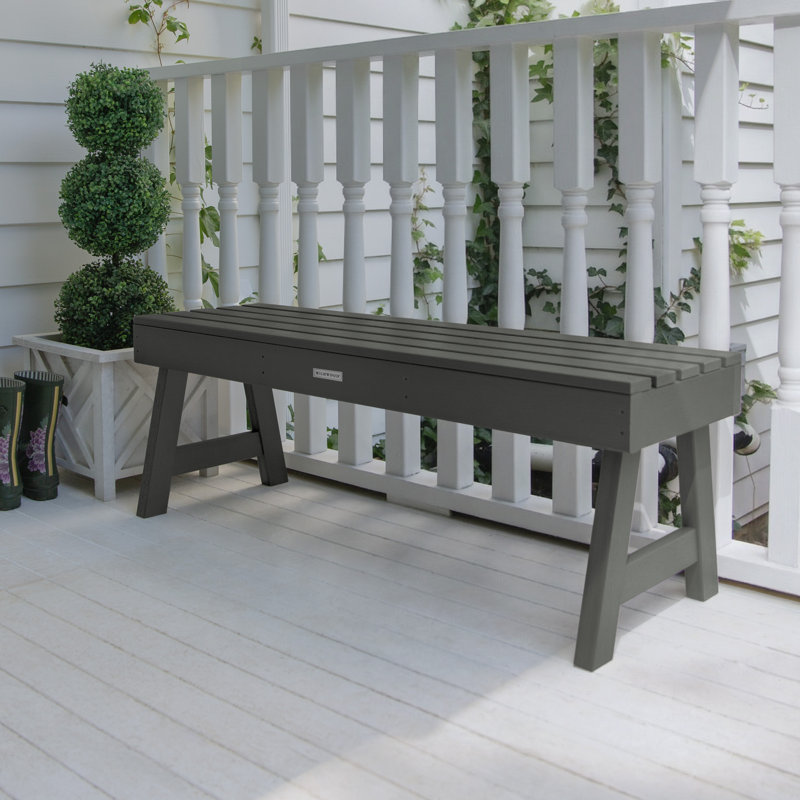 Banc de pique-nique en plastique Midwest, Teck côtier