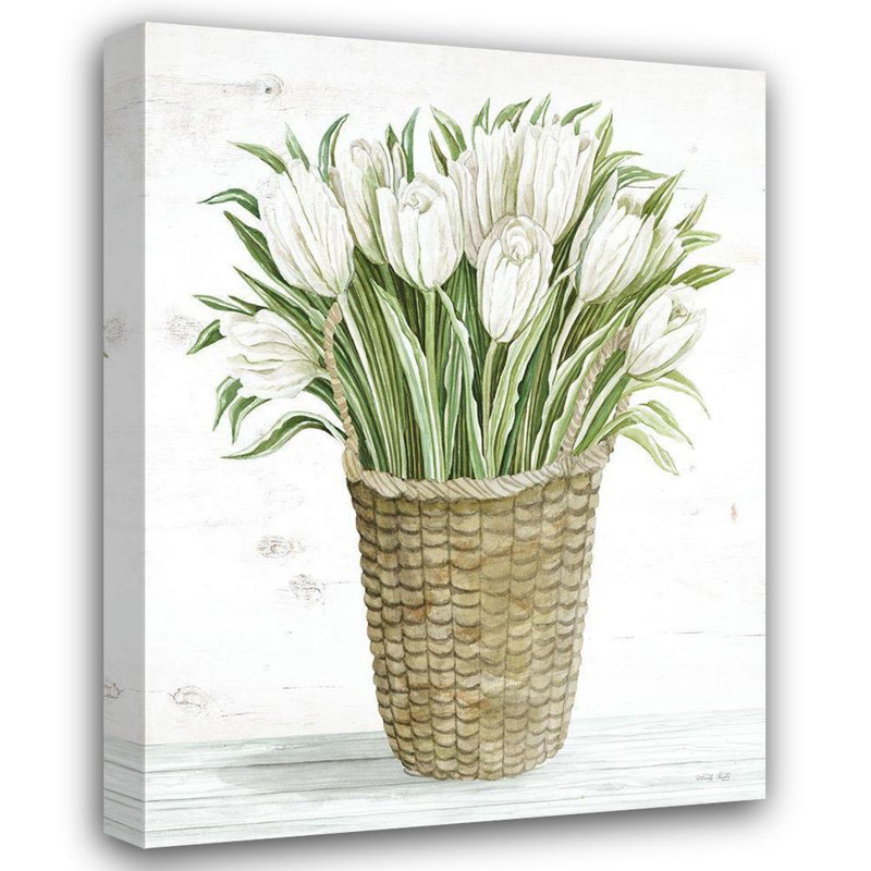 «One Allium Way® Jacobs, Cindy», art sur toile tendue sous le titre «Tulip Basket», H 24 po x l 19 po