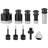 VEVOR Diamond Core Drill Bit Set, 7 PCS Diamond Hole Saw Kit for Dry and Wet, with Storage Case