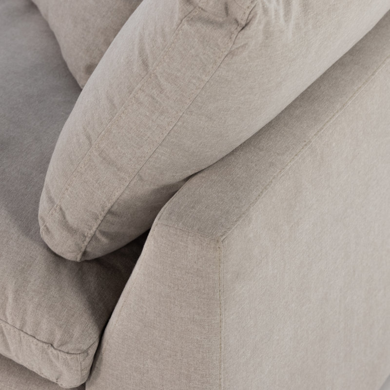 Centrale 2 Piece Sectional Sofa-Dstn Flannel, Destin Flannel Performance Weave