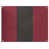 Rouge brique / noir / rouge brique