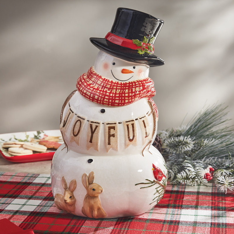 Bocal à biscuits Joyful Snowman