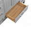 Meuble-lavabo 60 po, meuble-lavabo à cadre en bois massif, comptoir autoportant avec double cuve gris-1424377919