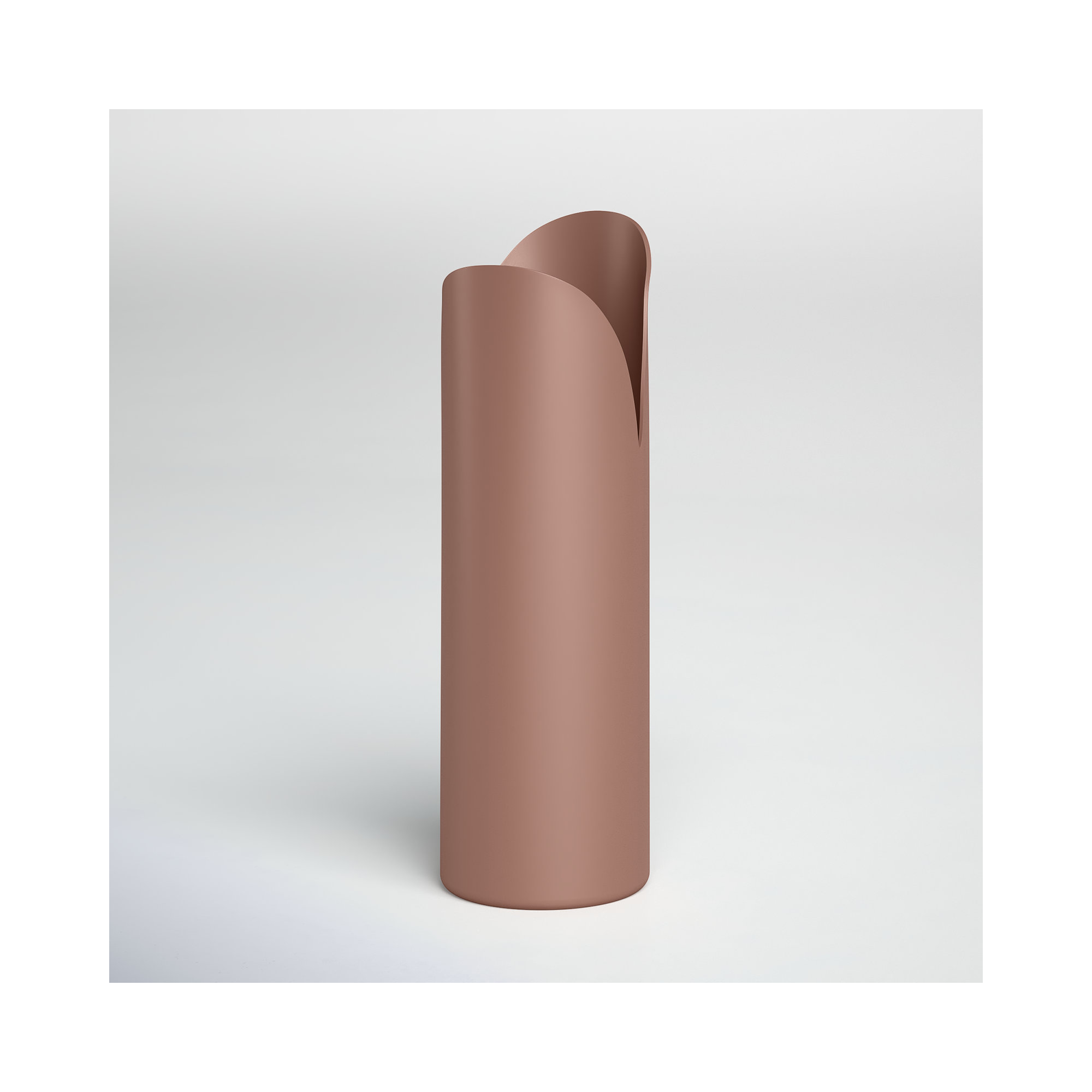 Jenny Iron Table Vase, 15.75" H x 5" W x 5" D, Pink