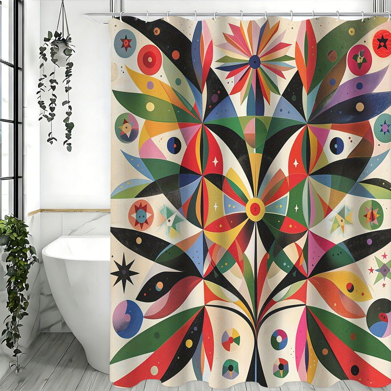 Shower Curtains with Hooks Included