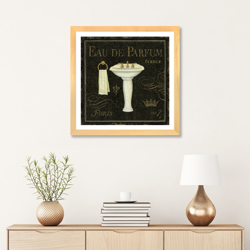 Bain de luxe III par Daphne Brissonnet-impression d’art graphique, Papier encadré naturel, H 24 po x l 24 po x p 1 po