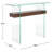 Kayley 39.4'' Glass Top Console Table-594979246