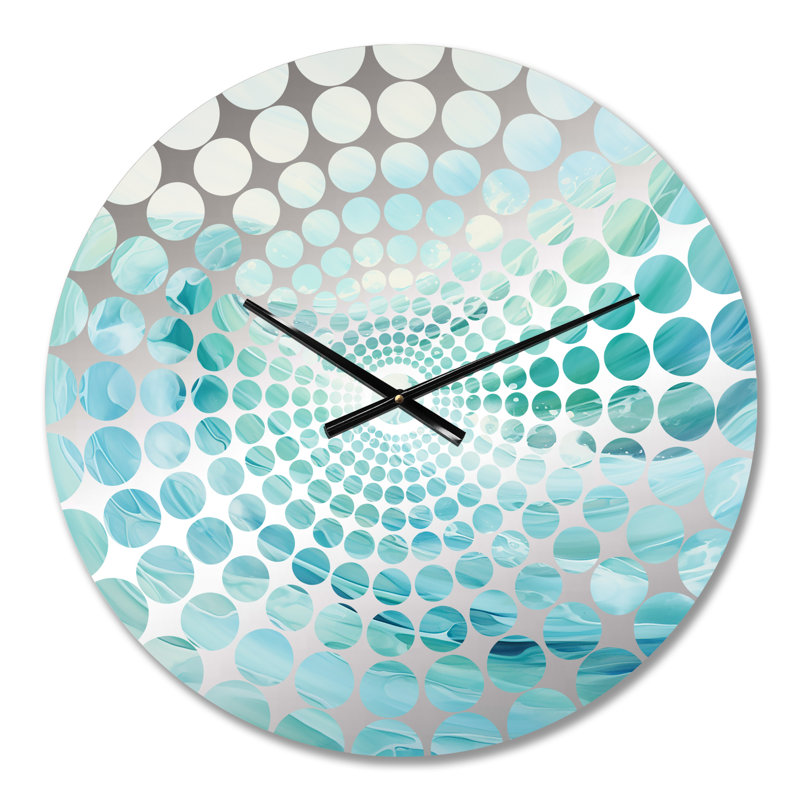 Horloge Teal Storm and Wave Expression II - Coastal Waves, Petit