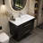 30" Wall-Mounted Floating Bathroom Vanity with Double Drawers System