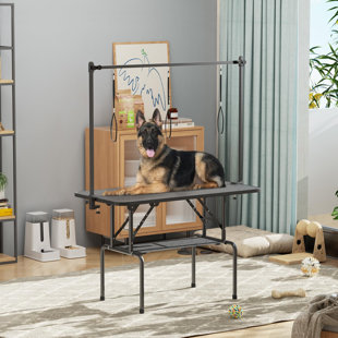 Metal Adjustable and Foldable Folding Grooming Table