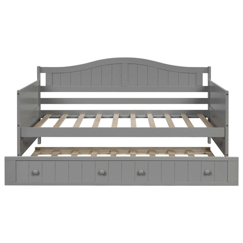 Aprilia Twin Daybed, Gray, Trundle Included