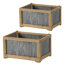 S/2 Kali Planter Box L:20x14x11.5" S:17x12x10"