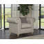 Melrose 115Cm Wide Tufted Genuine Leather Armchair-118216875-118216881