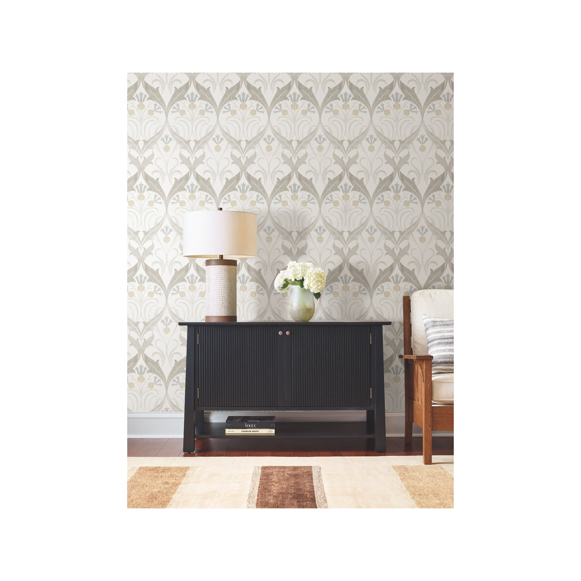 Harmon Floral Wallpaper, Neutral
