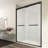 60'' - W x 76'' H Bypass Door Semi-Frameless Shower Door with