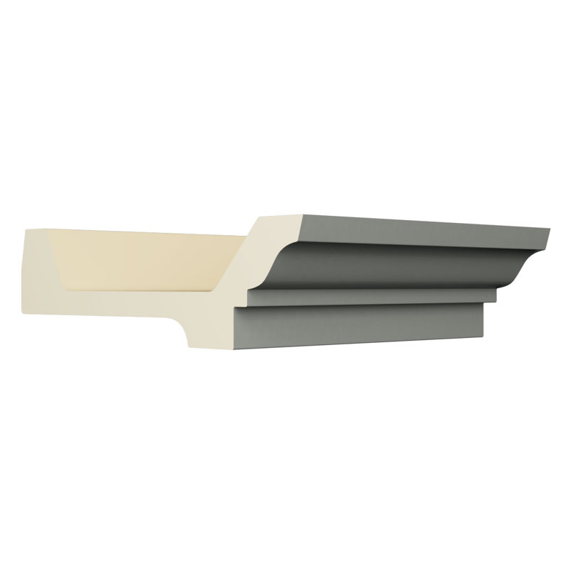 Alora 96" Black Polyurethane Crown Moulding