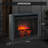 Puraflame Breena Electric Fireplace Insert with Fire Crackling Sound Glass Door and Mesh Screen, 750/1500W, Black, 22 13/16 Wide, 20 1/16 Inches High, 22 13/16 W X 20 1/16 H X 7 51/64 D-777476175