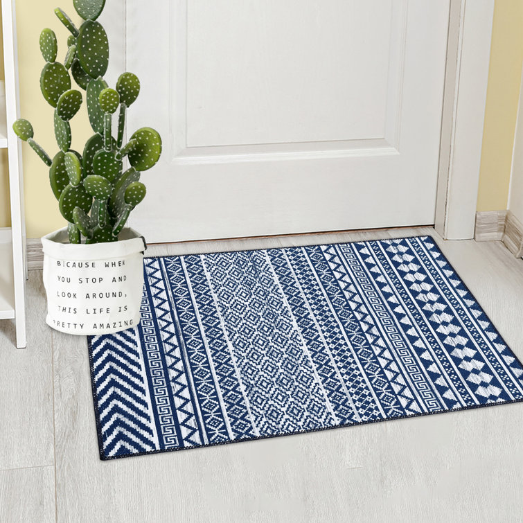 Karell Washable Geometric Indoor Rug