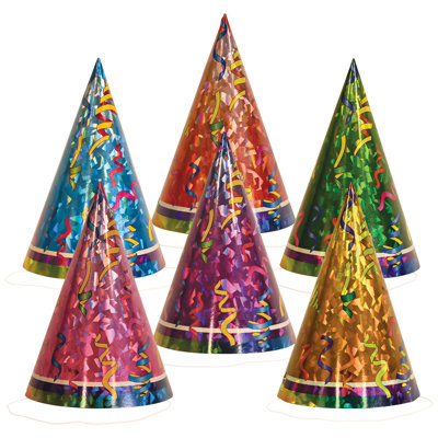 Chapeaux Prismatic Cone - 6½ po - paquet de 12