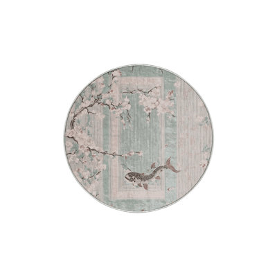 Machine Washable Beige Area Rug