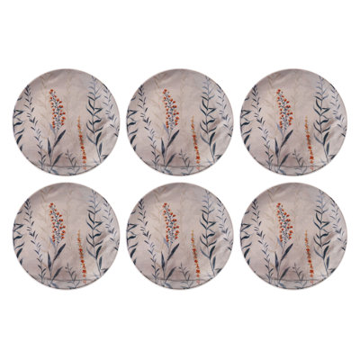 Ensemble d'assiettes à dessert (6 pièces)