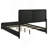 Burton Black Upholstered Eastern King Bed