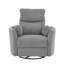 Fauteuil inclinable pivotant électrique de 40 po de largeur avec charge USB - Fauteuil demi-tonneau coulissant en velours côtelé
