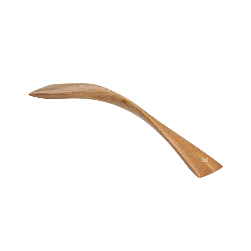 Arc Designer Wood Cabinet Pull, Oak, 8 13/16"
