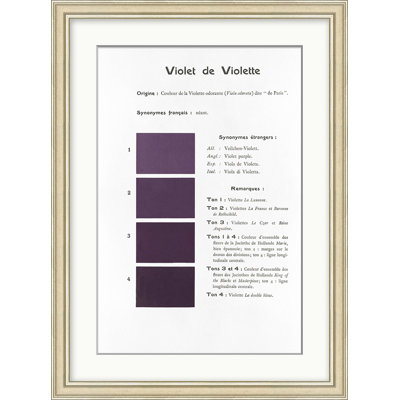 Violet 8 Framed Textual Art
