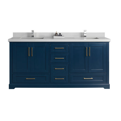 Ensemble de meuble-lavabo double l 72 po x P 22 po x H 36 po Eser