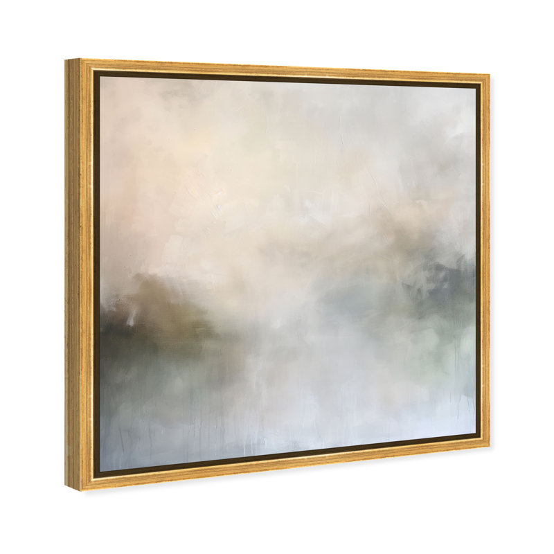 Blurred Realities Canvas Abstract Print by Oliver Gal, Black Frame, 12 x 12, 13"H x 13"W, Gold Frame