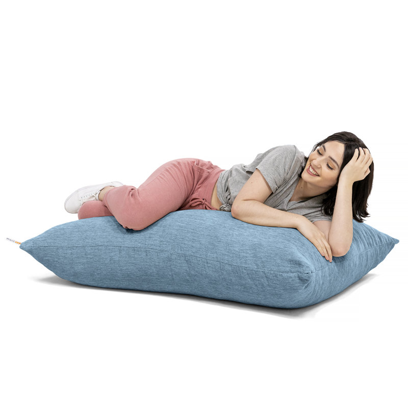 Pillow Saxx 3.5 Foot Giant Décor Floor Pillow, Premium Chenille Cover, Turquoise
