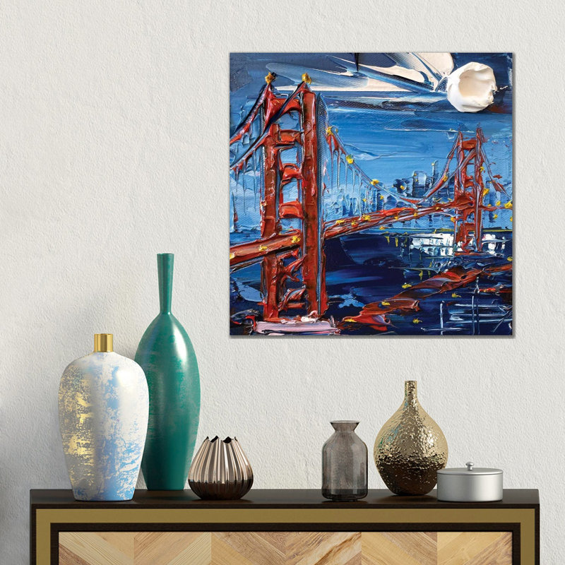 San Francisco Evening by Lisa Elley - Gallery-Wrapped Canvas Giclée on Canvas, 66.04 cm H x 66.04 cm W x 3.175 cm D