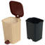 Poubelle à pédale en osier rotin 1,6 gallon-75070198-12286125