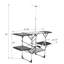 Station de cuisson portative pour l'extérieur, tables d'appoint multiples et support de rangement organisé, installation rapide et transport compact pour une utilisation extérieure en camping-130080729
