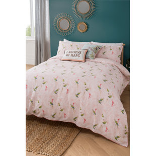 Cotton No Pattern Duvet Cover Set with Pillowcases Included