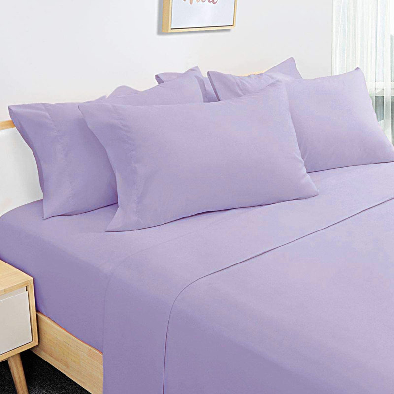 Ensemble de draps de luxe en rayonne de bambou, pervenche clair