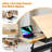 Craft and Drawing Table Workstation with Stool, Drafting Table with Slide-Out Tabletop and Drawers