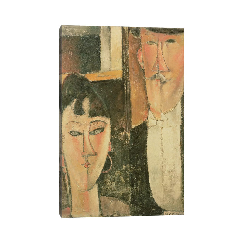 Bride and Groom, 1915-16 by Amedeo Modigliani - 1 Piece Wrapped Canvas Painting