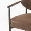 Ensemble de 2 chaises de salle à manger modernes, chaises de salle à manger rembourrées avec structure en fer, fauteuils d'appoint pour la cuisine et le salon