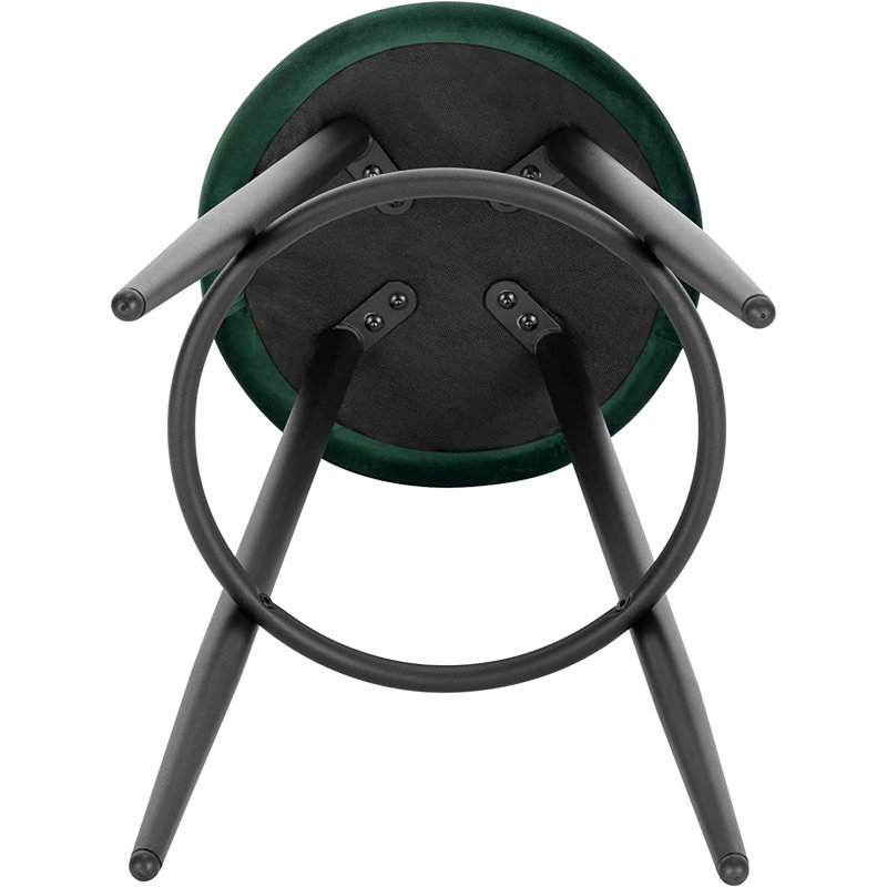 Askern Upholstered Counter Stool, Dark Green