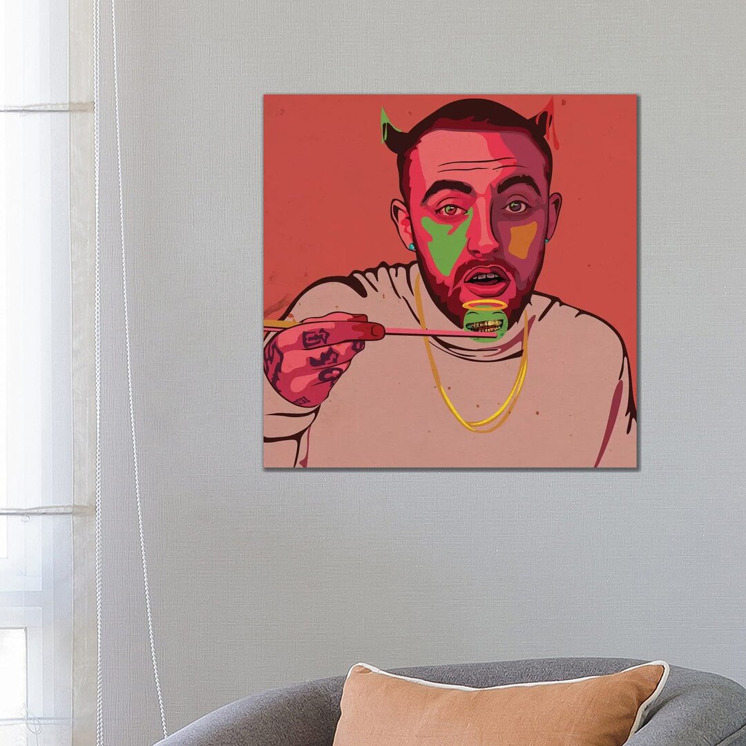 Leinwandbild Mac Miller Art von Dai Chris