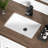 KARAMAG 18 inches Small Rectangular Undermount Porcelain Bathroom Sink With Overflow For Compact Bathroom Pure White (18.3"X13.0")