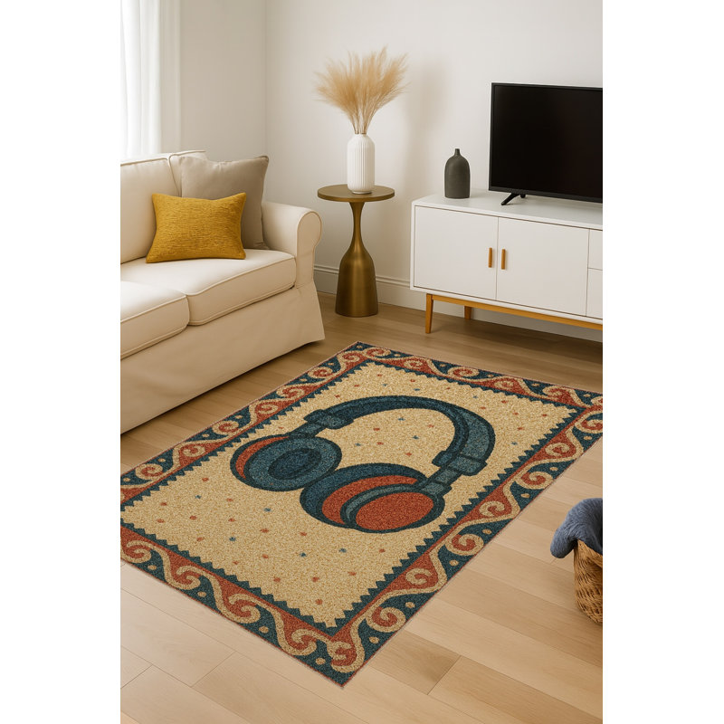 Tapis gris tissé traditionnel Mosso, 2'4" x 3'11"