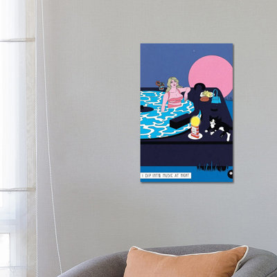 Music Dip 1 Piece Wrapped Canvas Painting
