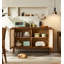 Armoire de rangement murale moderne en bois rond