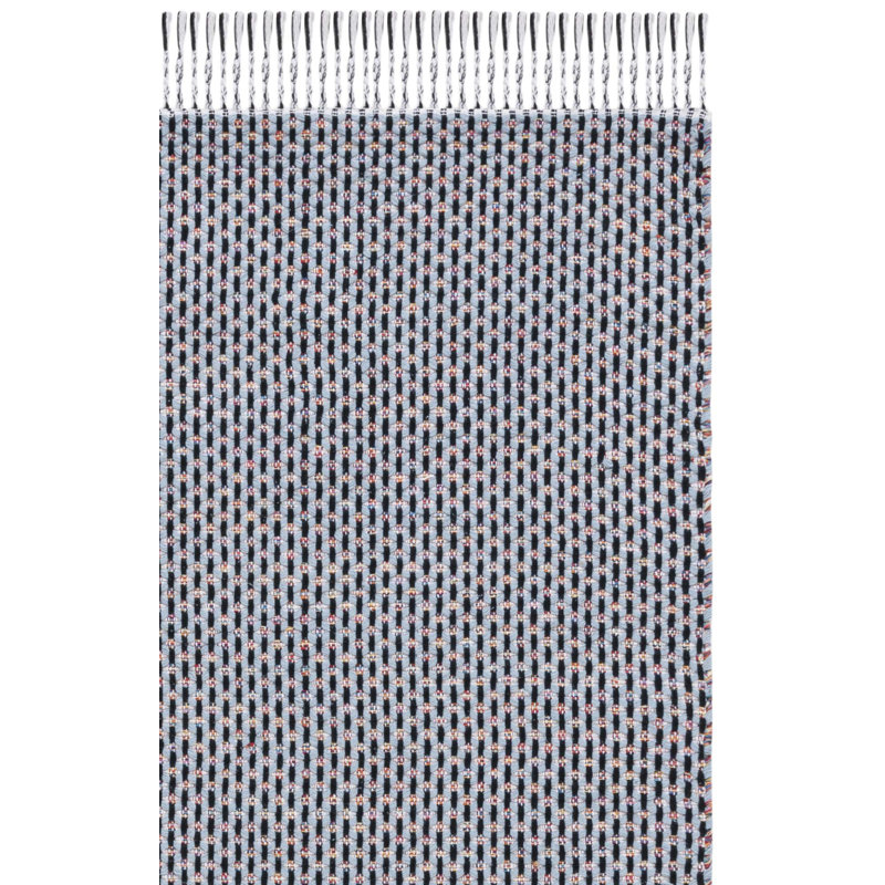 Mona 475 Area Rug In Blue / Black, Rectangle 8' x 10'