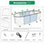 Lit de jardin surélevé en métal galvanisé de 18 po de hauteur (paquet de 2), boîte à fleurs ovale en métal 4 x 2 pi pour planter des légumes-991211783