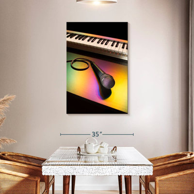 Microphone And Piano